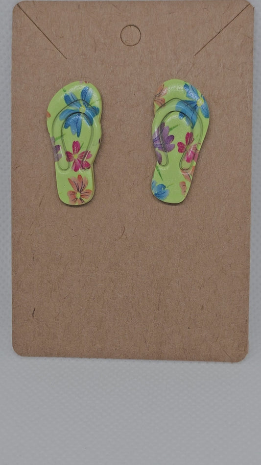 Flipflop flowers earrings