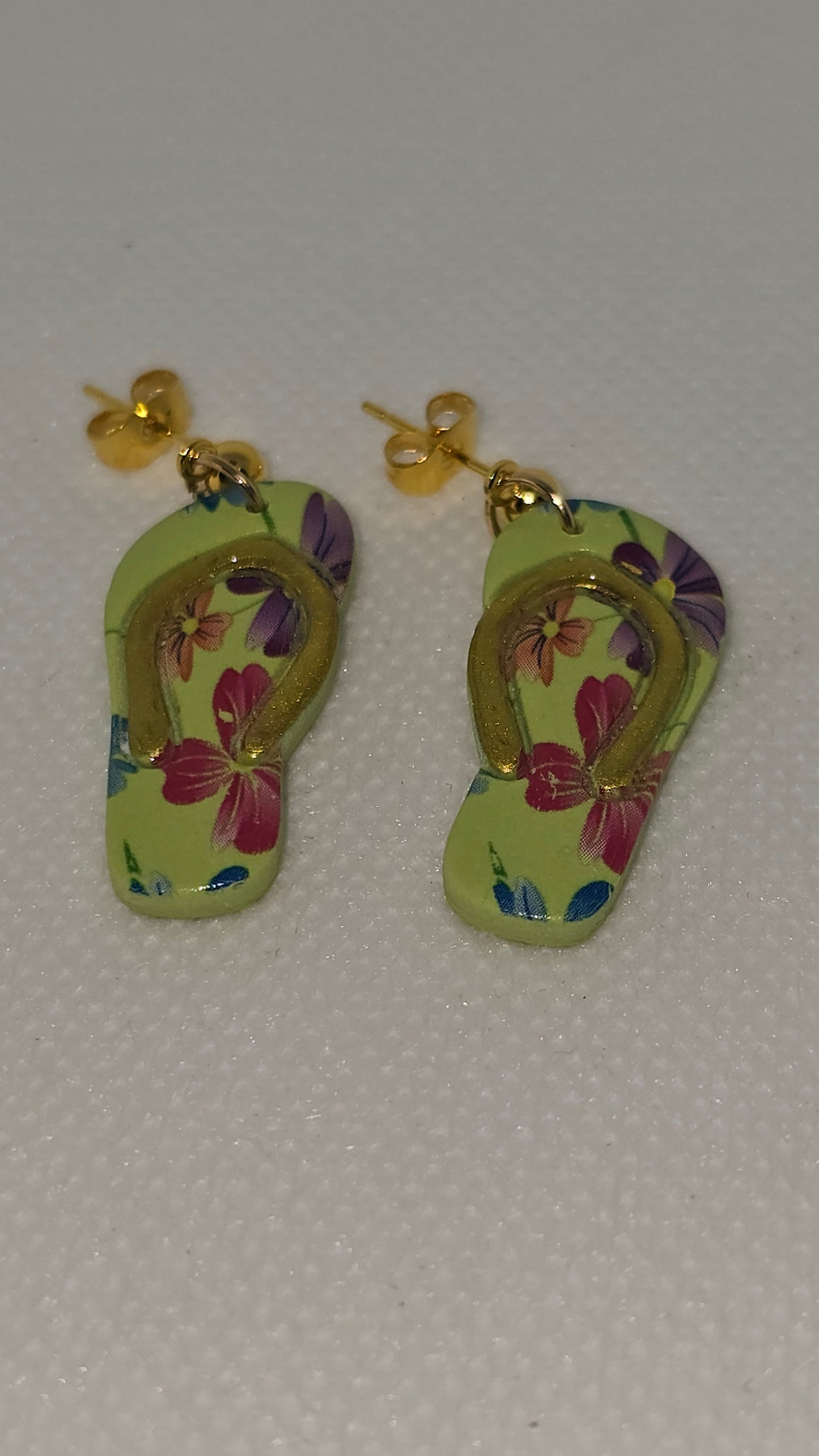 Flipflop flower earrings