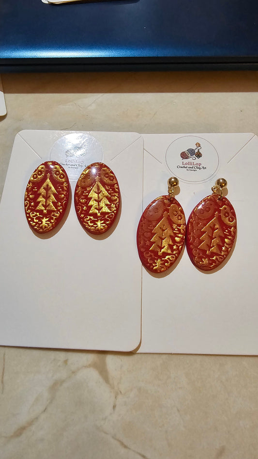 Christmas magic earrings