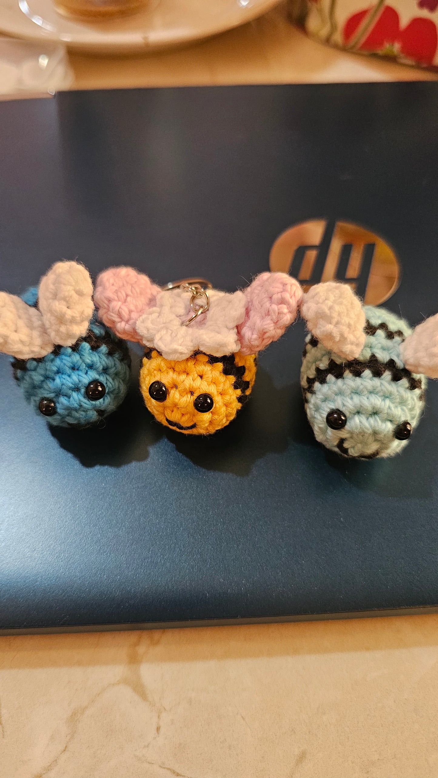Crochet bees 🐝 ♥️